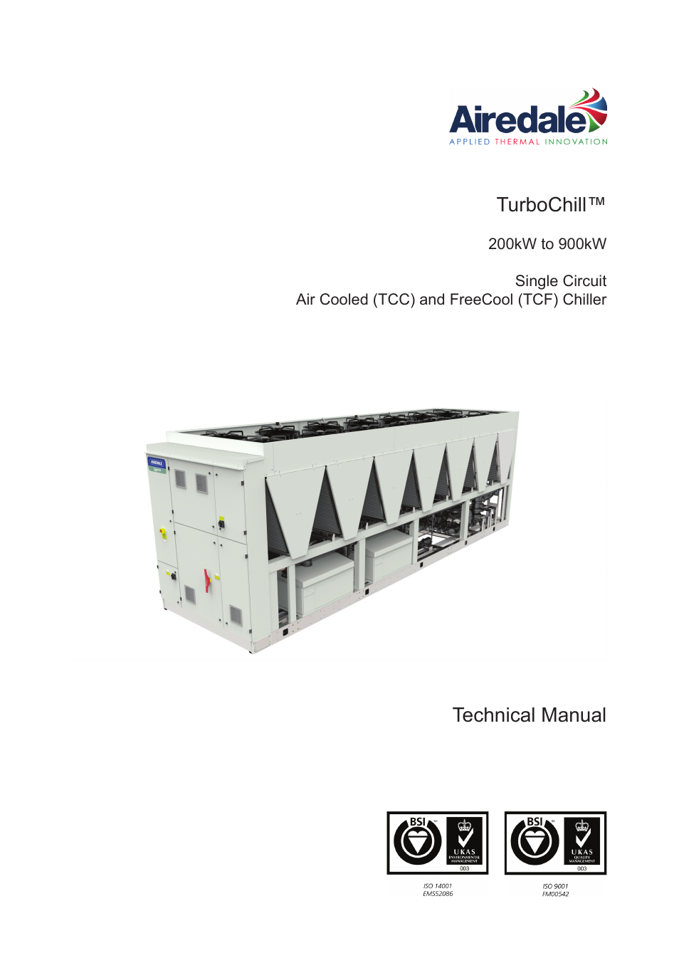 Airedale TurboChill FreeCool 200kW - 1830kW User Manual | 144 pages