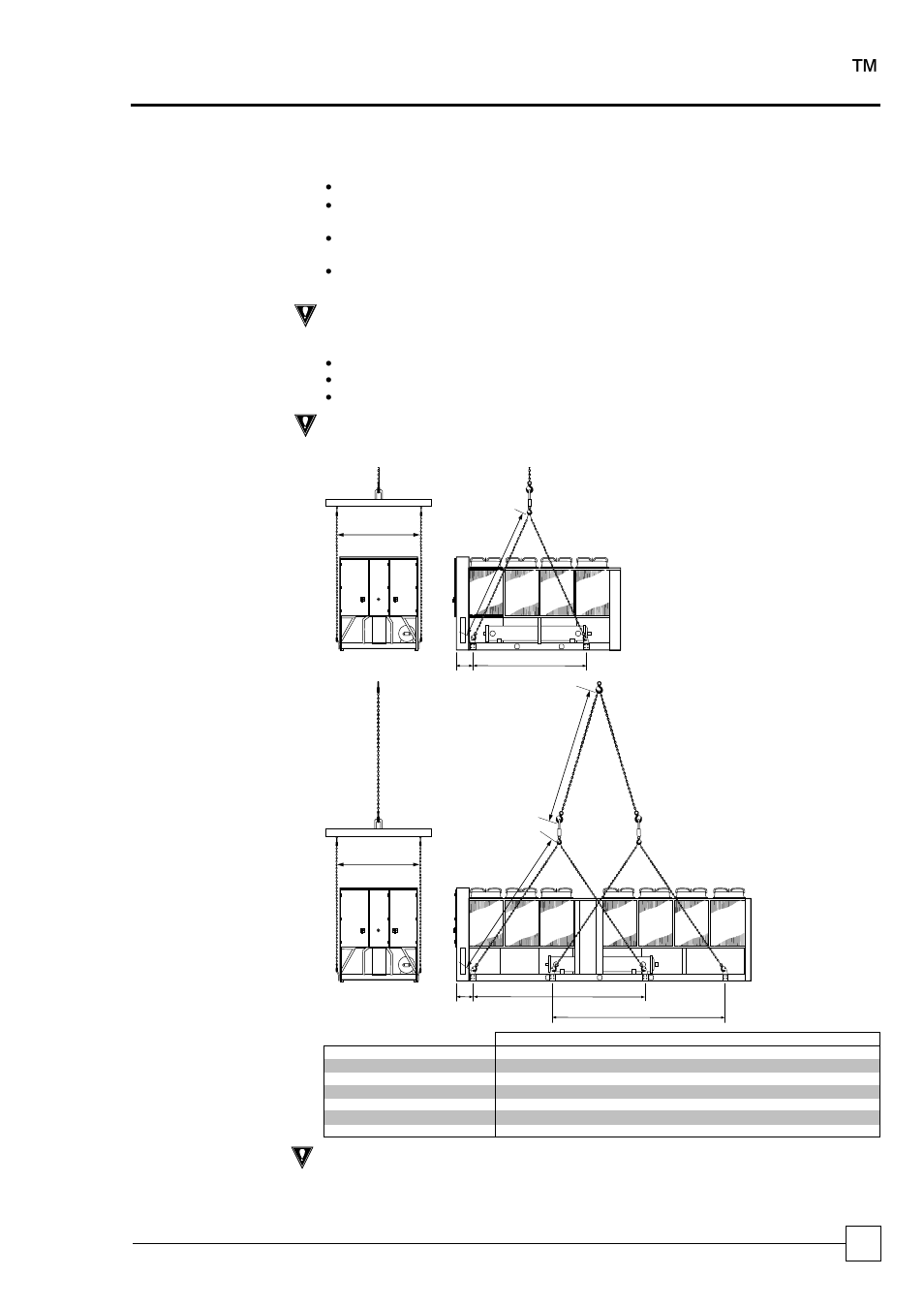 Unit lifting, Chillers optichill, Installation data | Airedale OptiChill FreeCool 500kW - 1365kW User Manual | Page 63 / 71