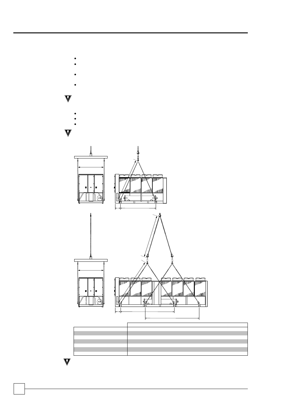 Unit lifting, Optichill chillers, Installation data | Airedale OptiChill FreeCool 500kW - 1365kW User Manual | Page 20 / 60