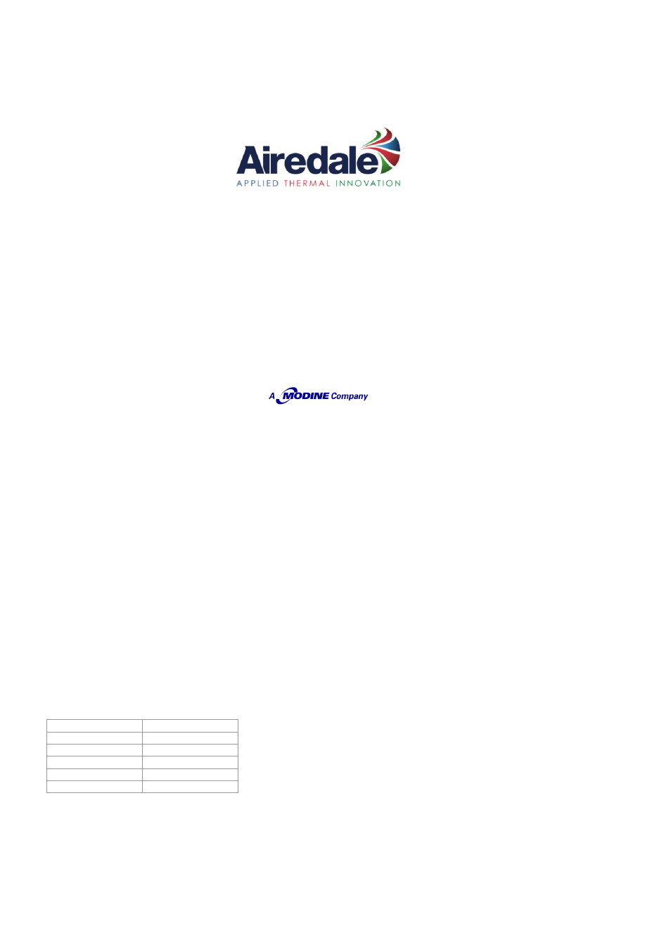 Airedale OptiChill FreeCool 500kW - 1365kW User Manual | Page 122 / 122