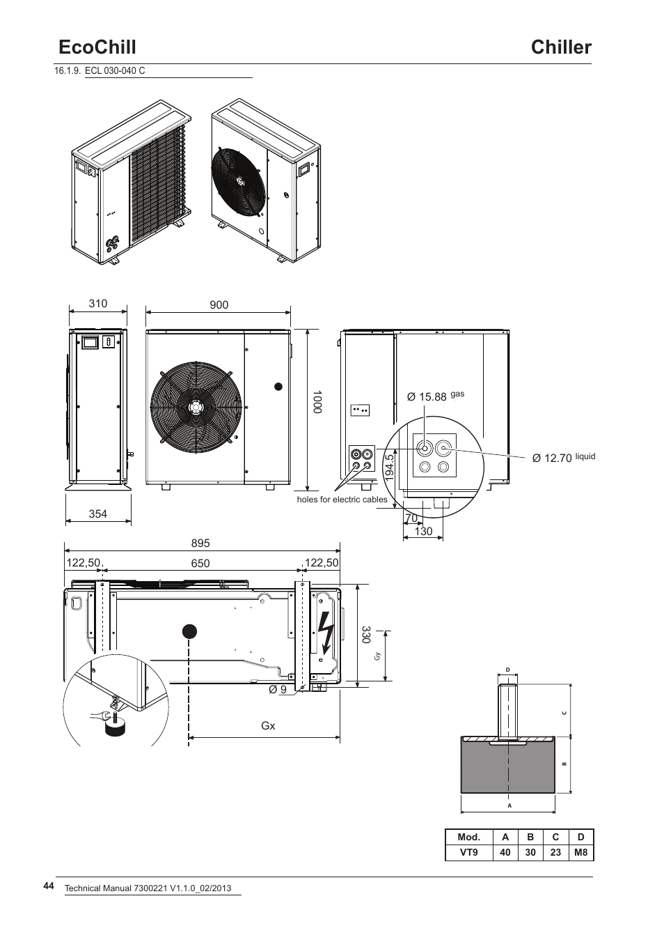 Ecochill chiller | Airedale EcoChill 6kW - 46kW User Manual | Page 44 / 52