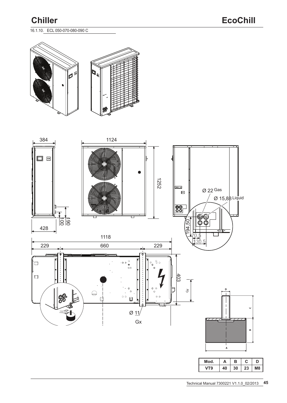 Ecochill chiller | Airedale EcoChill 6kW - 46kW User Manual | Page 45 / 52