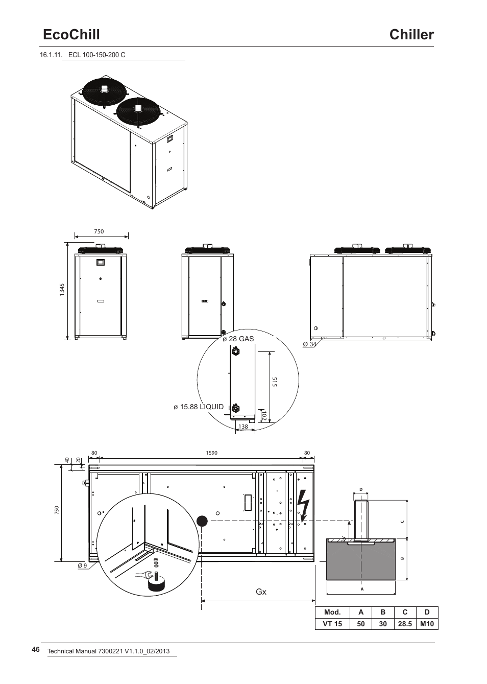 Ecochill chiller | Airedale EcoChill 6kW - 46kW User Manual | Page 46 / 52