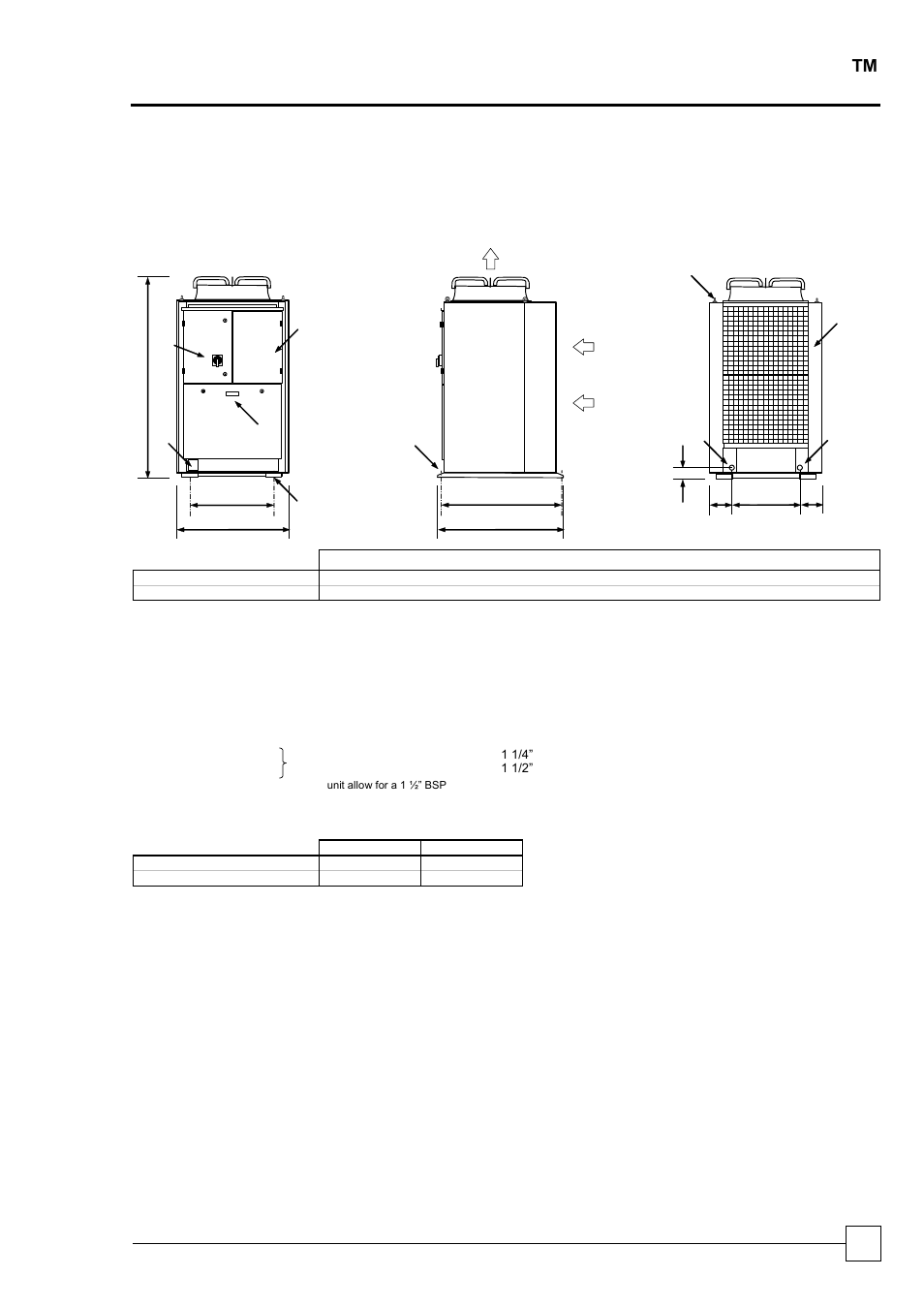 Dimensional data, Dimensions, Weights | Chillers logicool | Airedale LogiCool FreeCool 40kW User Manual | Page 31 / 40