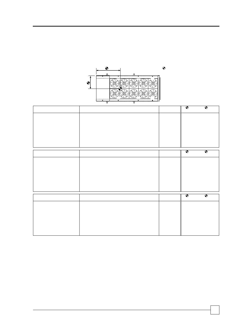 Double row fans - /2, Chillers ultima compact freecool, Installation data | Chillers | Airedale Ultima Compact FreeCool 30kW - 450kW User Manual | Page 55 / 62