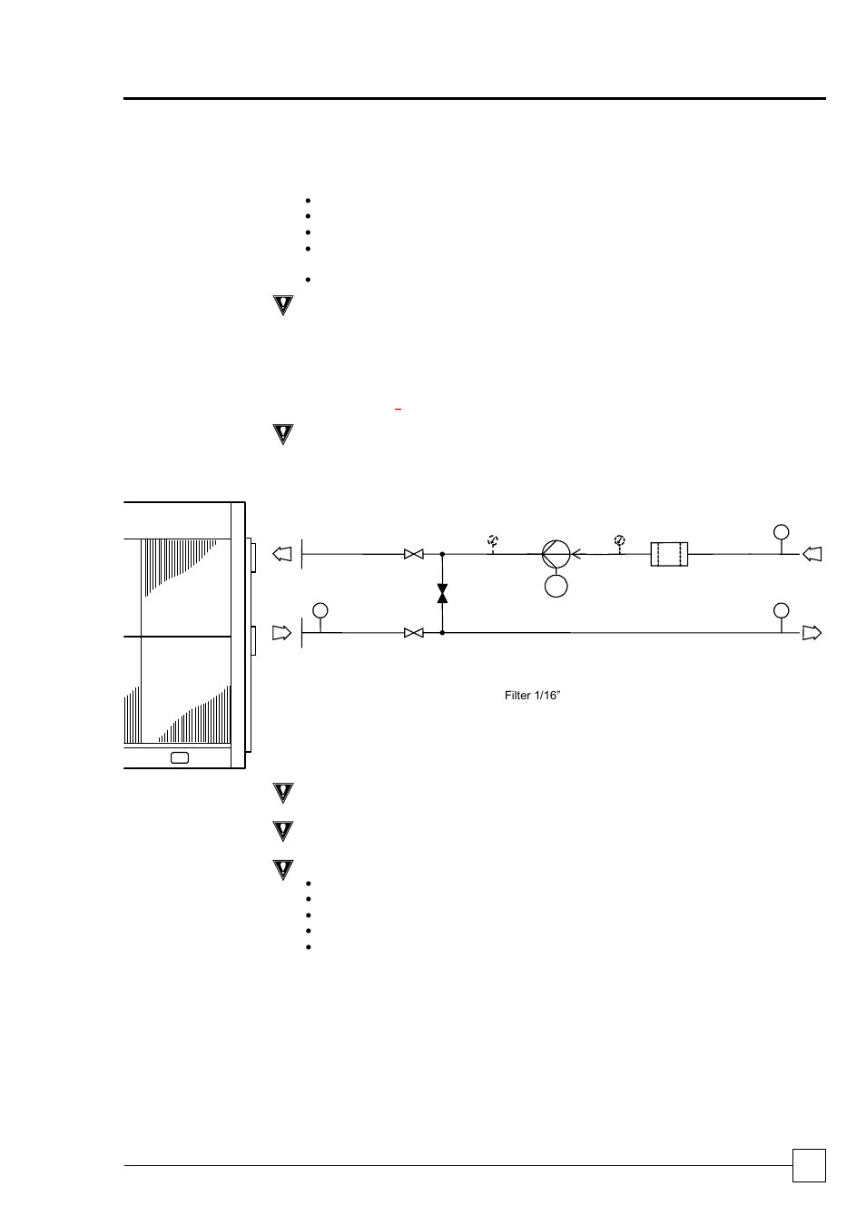 Water system, Standard recommended installation, Chillers ultima compact freecool | Installation data | Airedale Ultima Compact FreeCool 30kW - 450kW User Manual | Page 59 / 62