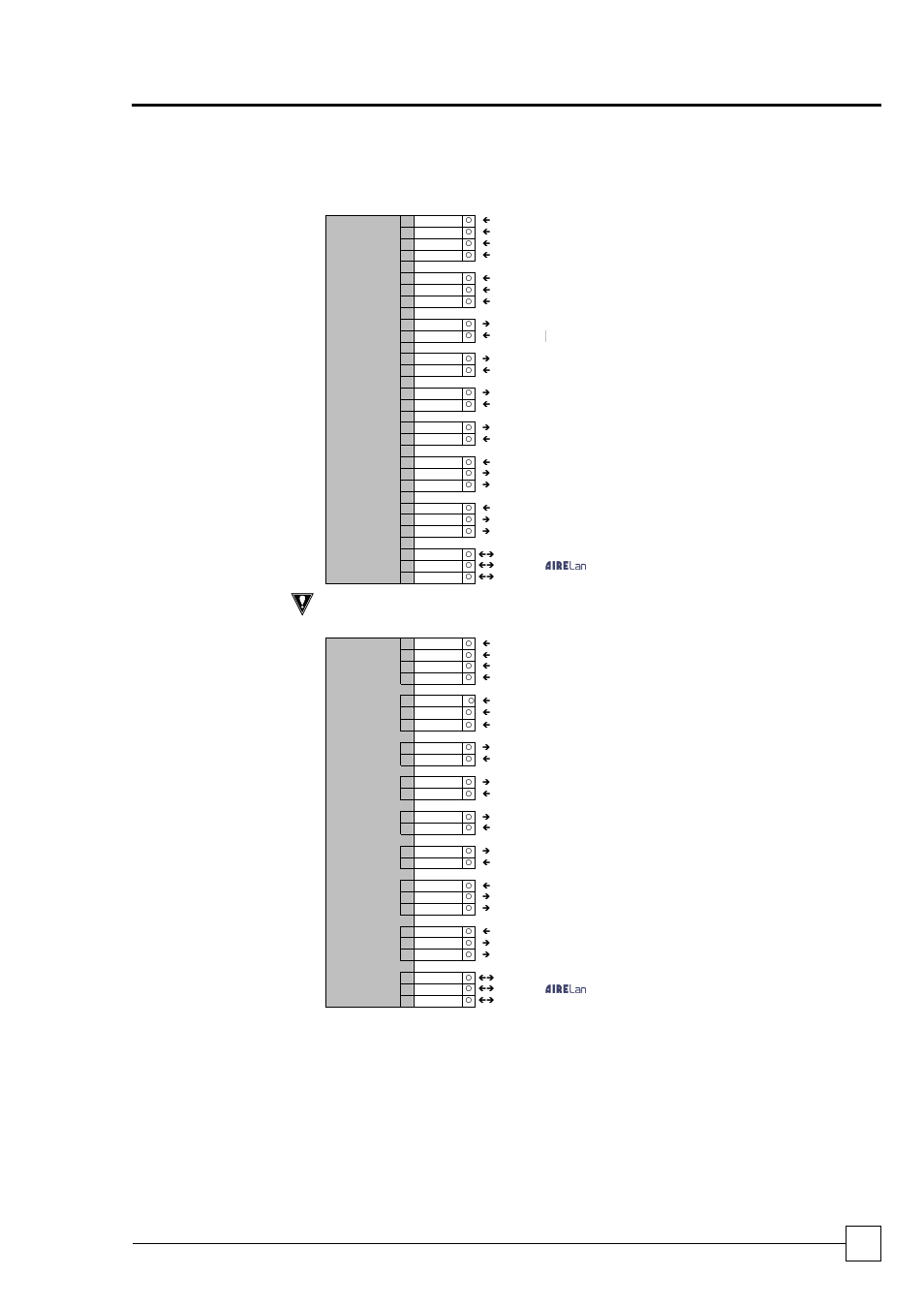 Interconnecting wiring, Chillers ultima compact freecool, Installation data | Chillers, No pumps, Caution, With pumps | Airedale Ultima Compact FreeCool 30kW - 450kW User Manual | Page 61 / 62