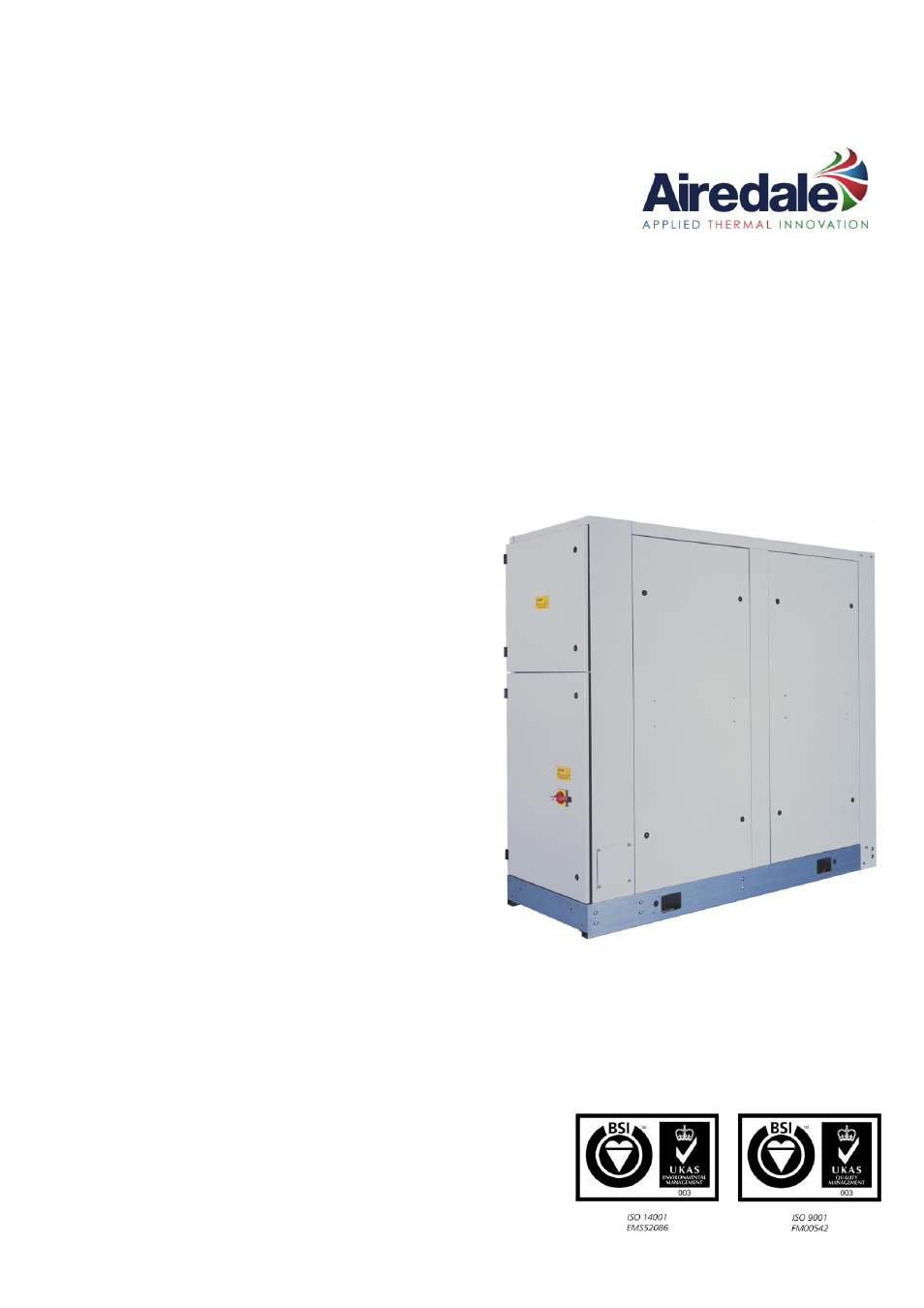Airedale Ultima Water Cooled 75kW - 450kW User Manual | 46 pages