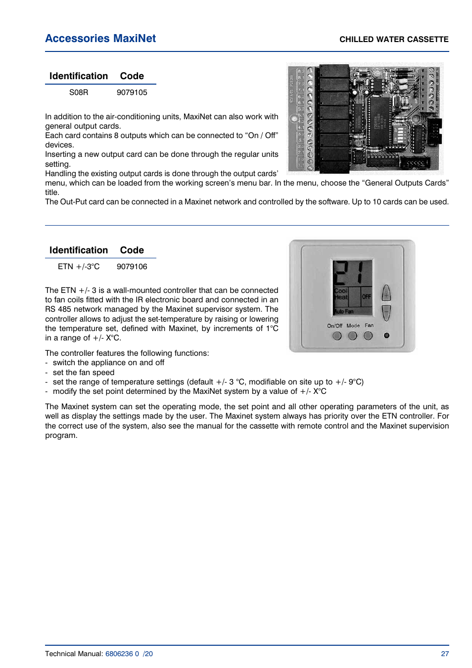 Accessories maxinet | Airedale Chilled Water Cassette 2kW - 11kW User Manual | Page 26 / 34