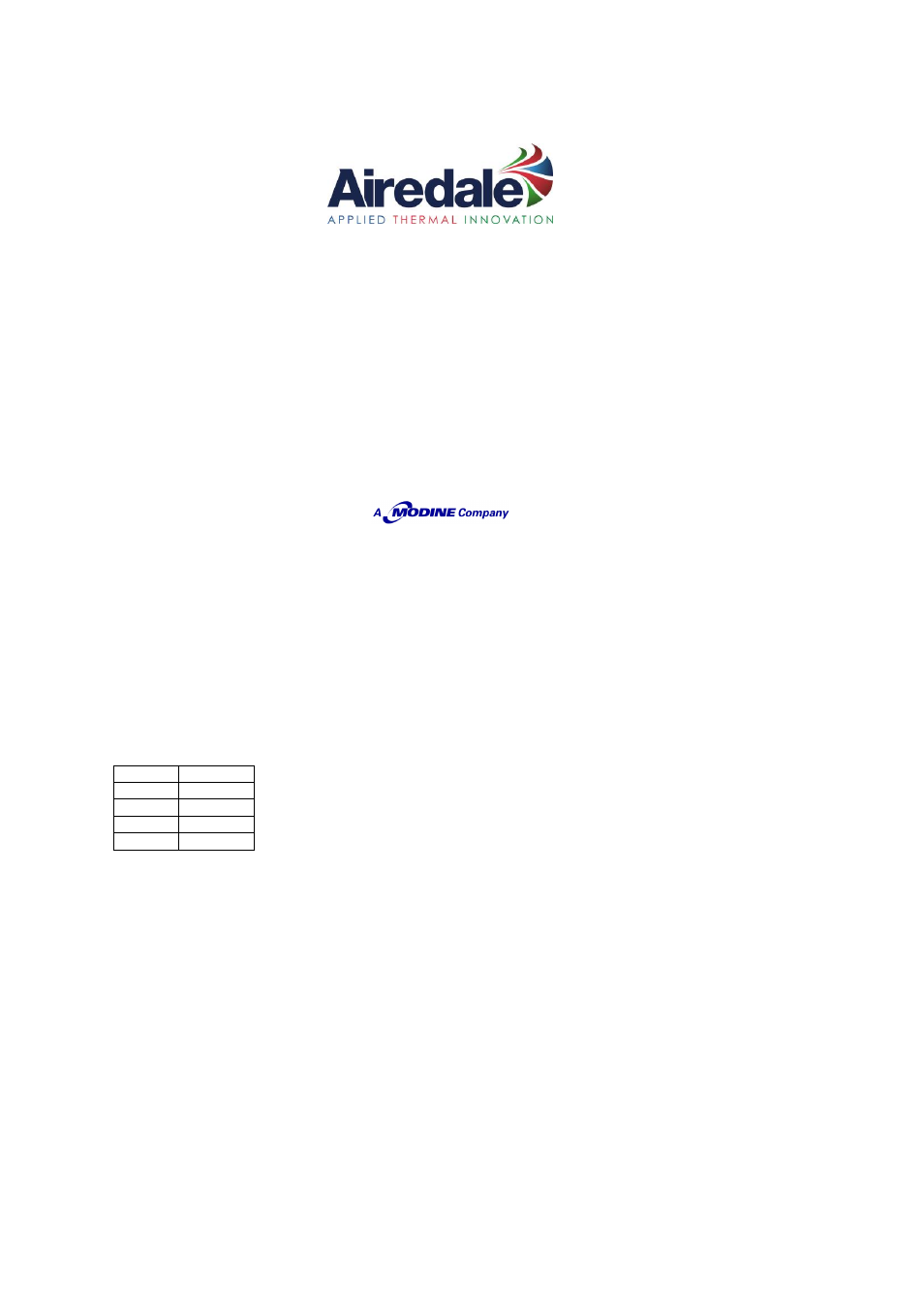 Airedale BluCube 10-48kW User Manual | Page 74 / 74