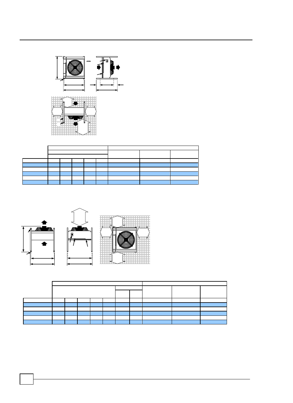 Condensers, Precision air conditioning, Horizontal case size 1 and 2 (1 fan) | Horizontal case size1 (1 fan), Vertical case size 1 and 2 (1 fan), Vertical case size1 (1 fan) | Airedale Air Cooled Condensers R410A User Manual | Page 10 / 26