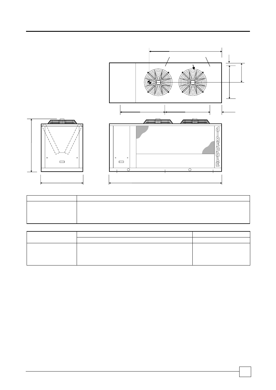 Cus 15 - 60, Condensing units, Dimensions: cus 15d - 30d | Airedale Condensing Units (CU) 3kW - 80kW User Manual | Page 5 / 10