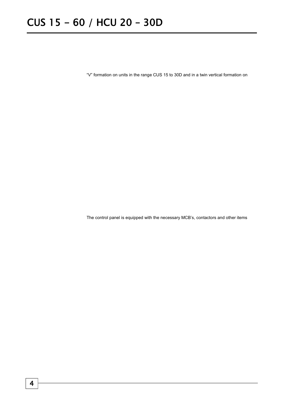 Condensing units, Description | Airedale Condensing Units (CU) 3kW - 80kW User Manual | Page 4 / 28