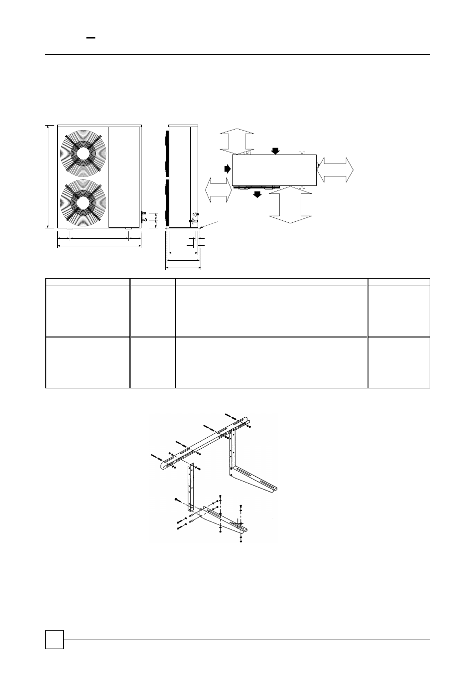 Cu 1 – 4 condensing units, Dimensions | Airedale Condensing Units (CU) 3kW - 80kW User Manual | Page 8 / 12