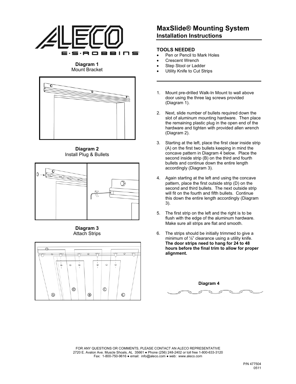 Aleco MaxSlide User Manual | 1 page