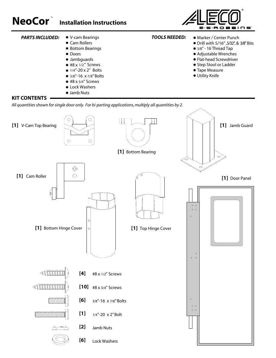 Aleco NeoCor User Manual | 5 pages