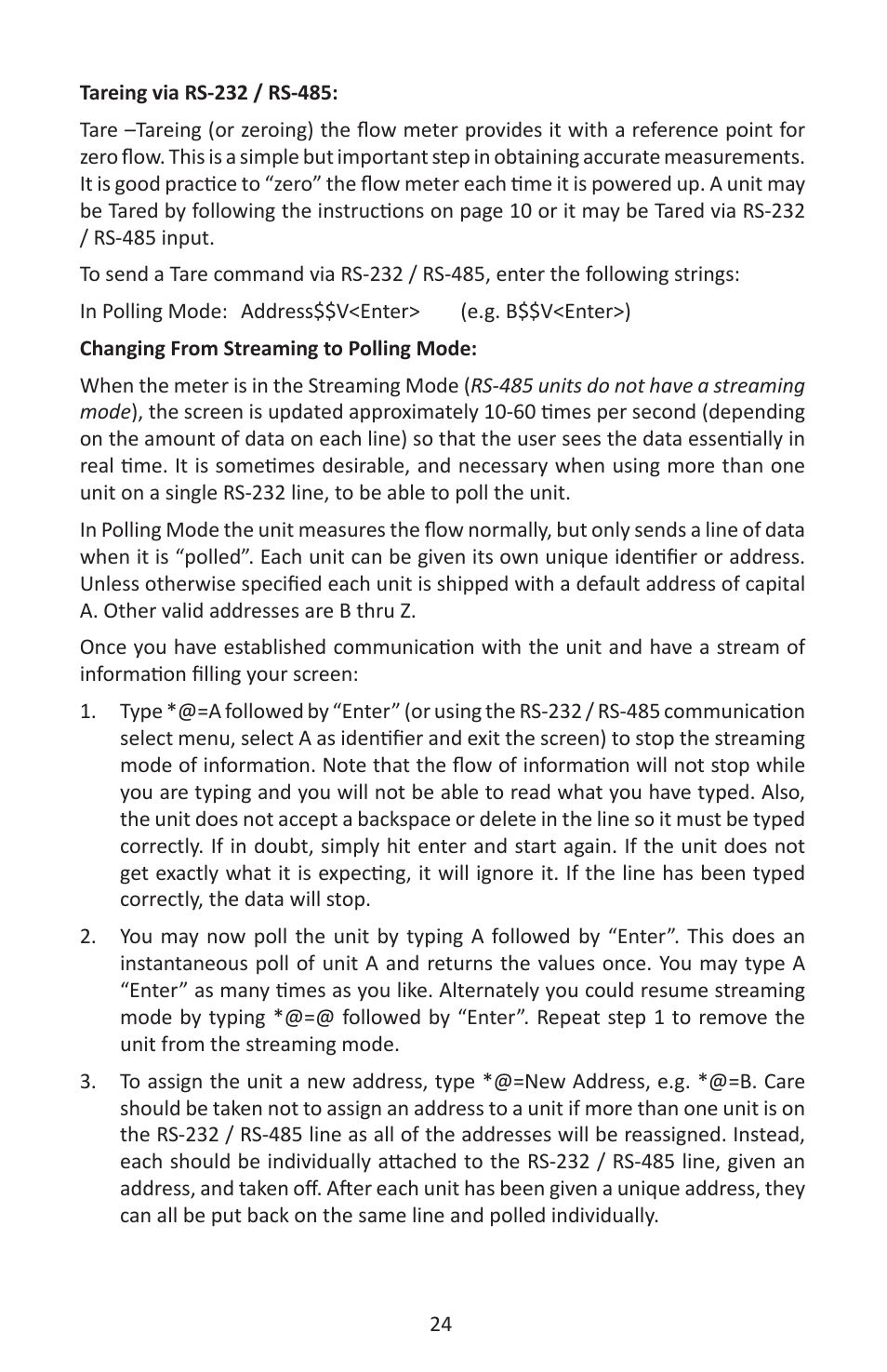 Alicat M Series Mass Flow Meter User Manual | Page 24 / 74