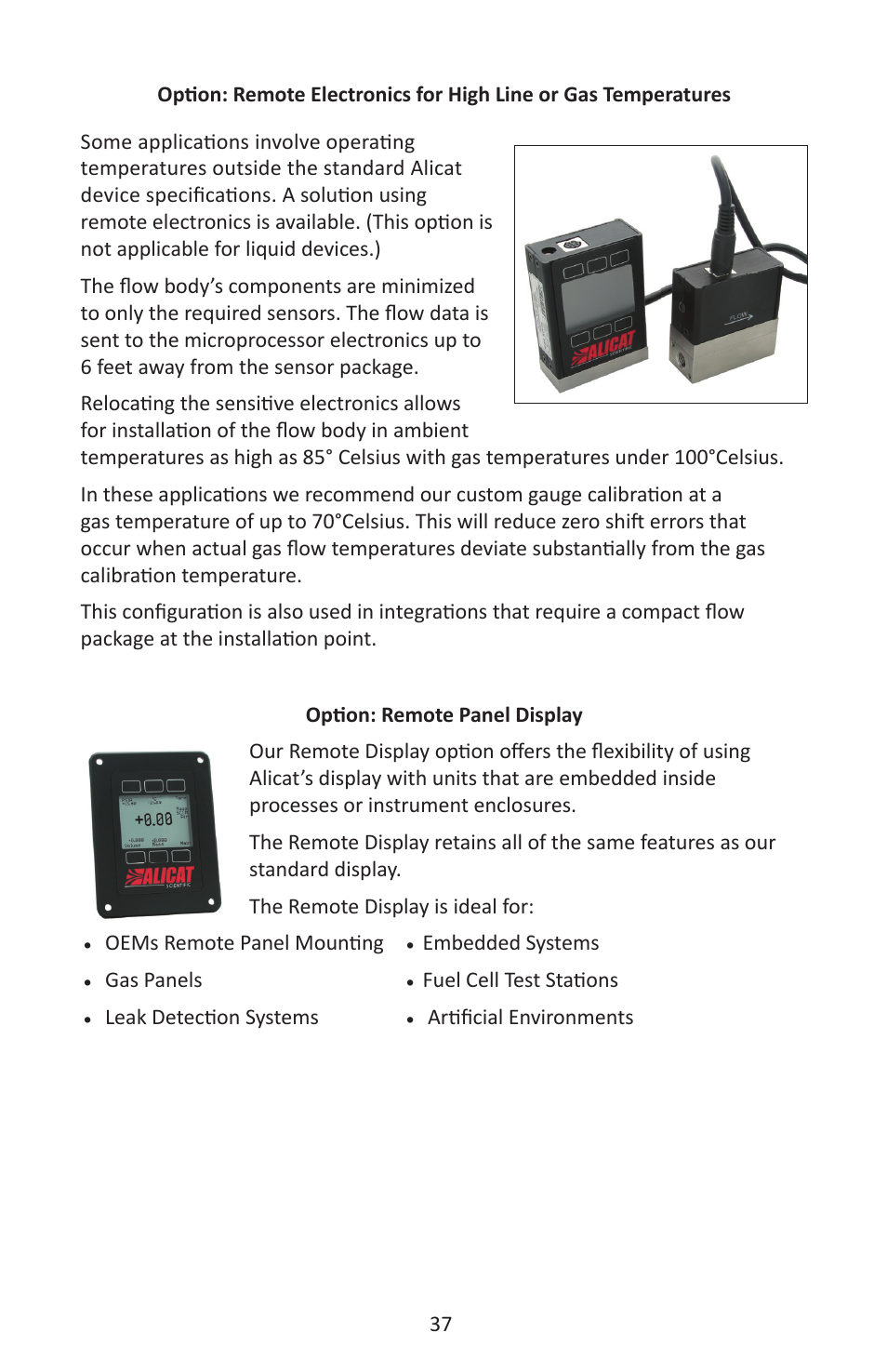 Alicat M Series Mass Flow Meter User Manual | Page 37 / 74