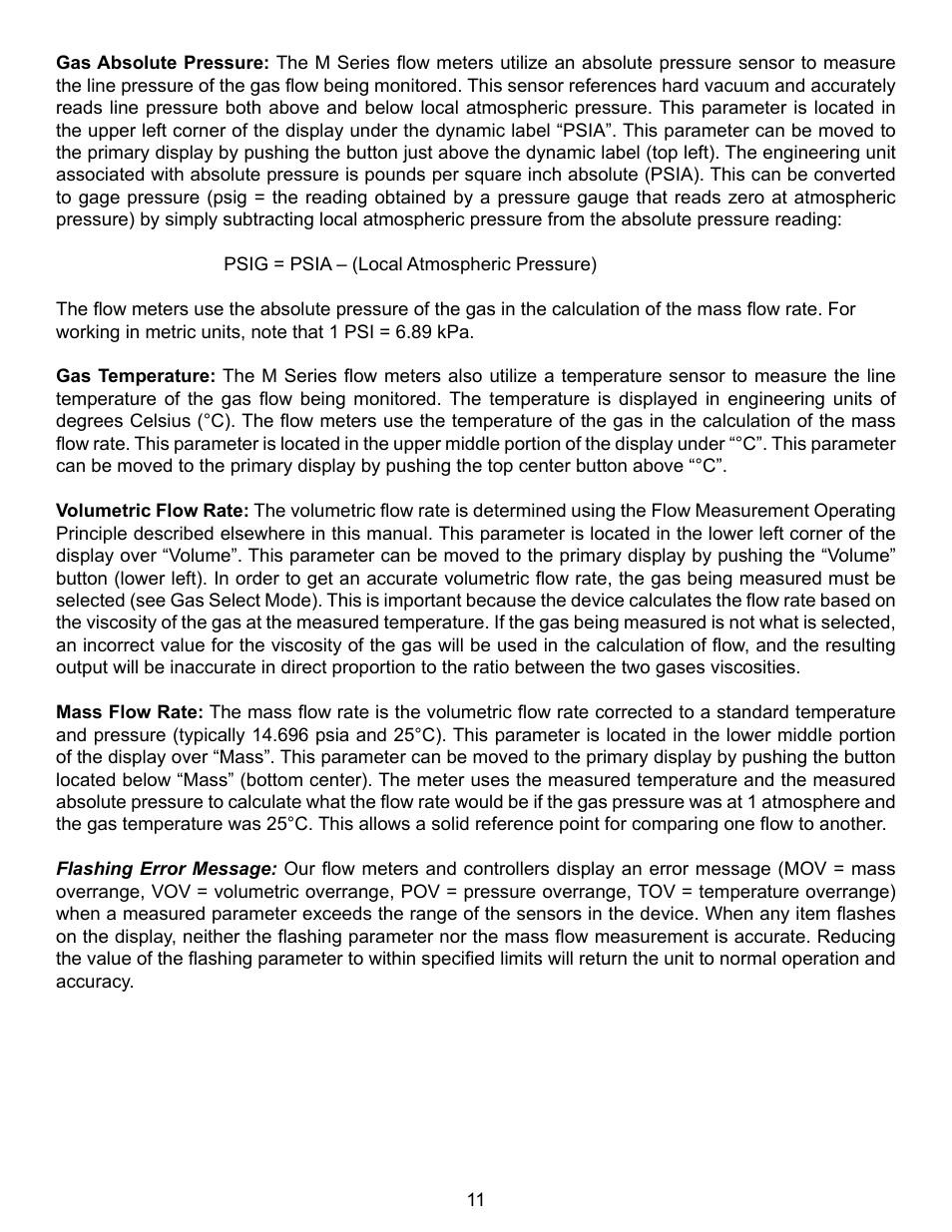 Alicat V Series Volumetric Flow Meter User Manual | Page 13 / 48