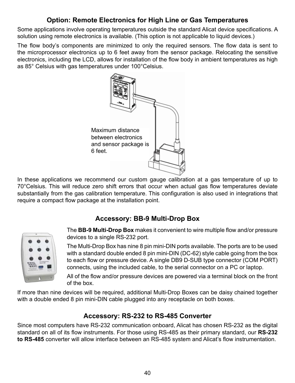 Alicat V Series Volumetric Flow Meter User Manual | Page 42 / 48