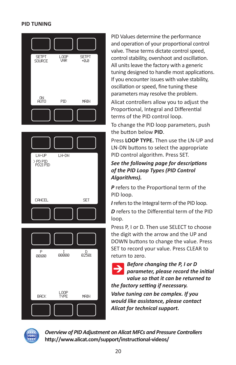 Alicat MC Series Mass Flow Controller User Manual | Page 20 / 88