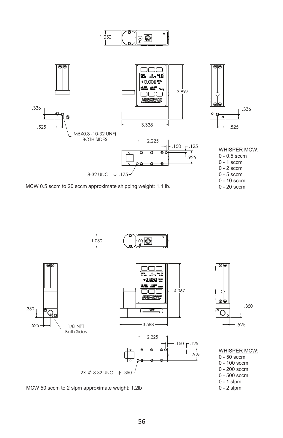 Alicat MC Series Mass Flow Controller User Manual | Page 56 / 88
