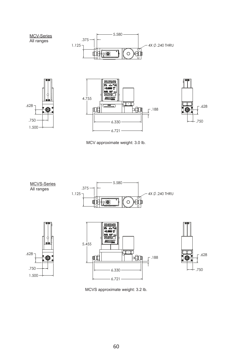 Alicat MC Series Mass Flow Controller User Manual | Page 60 / 88