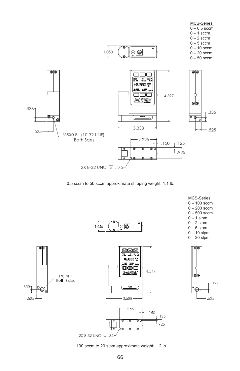 Alicat MC Series Mass Flow Controller User Manual | Page 66 / 88