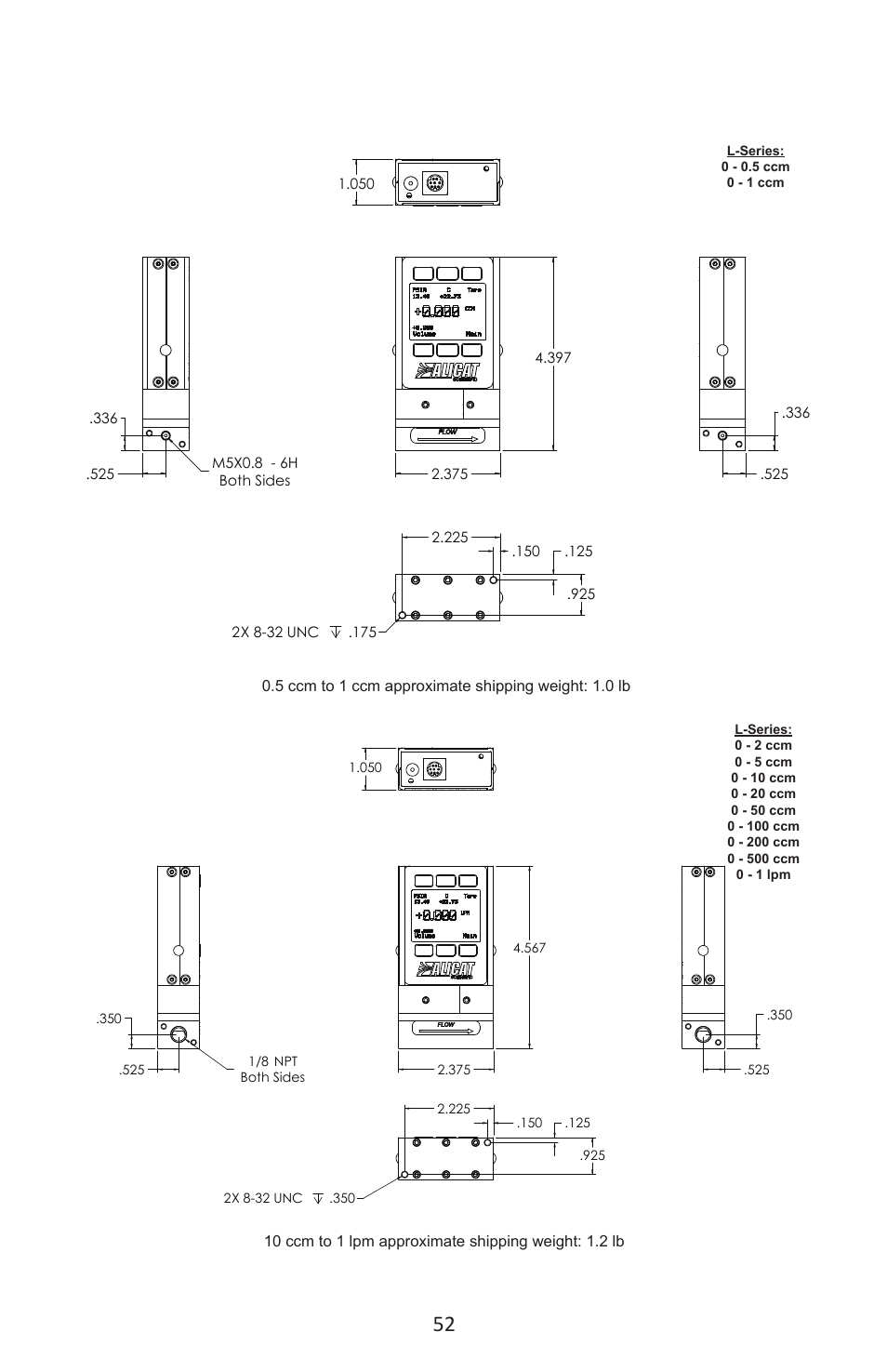 Alicat LC Series Liquid Flow Controller User Manual | Page 52 / 72