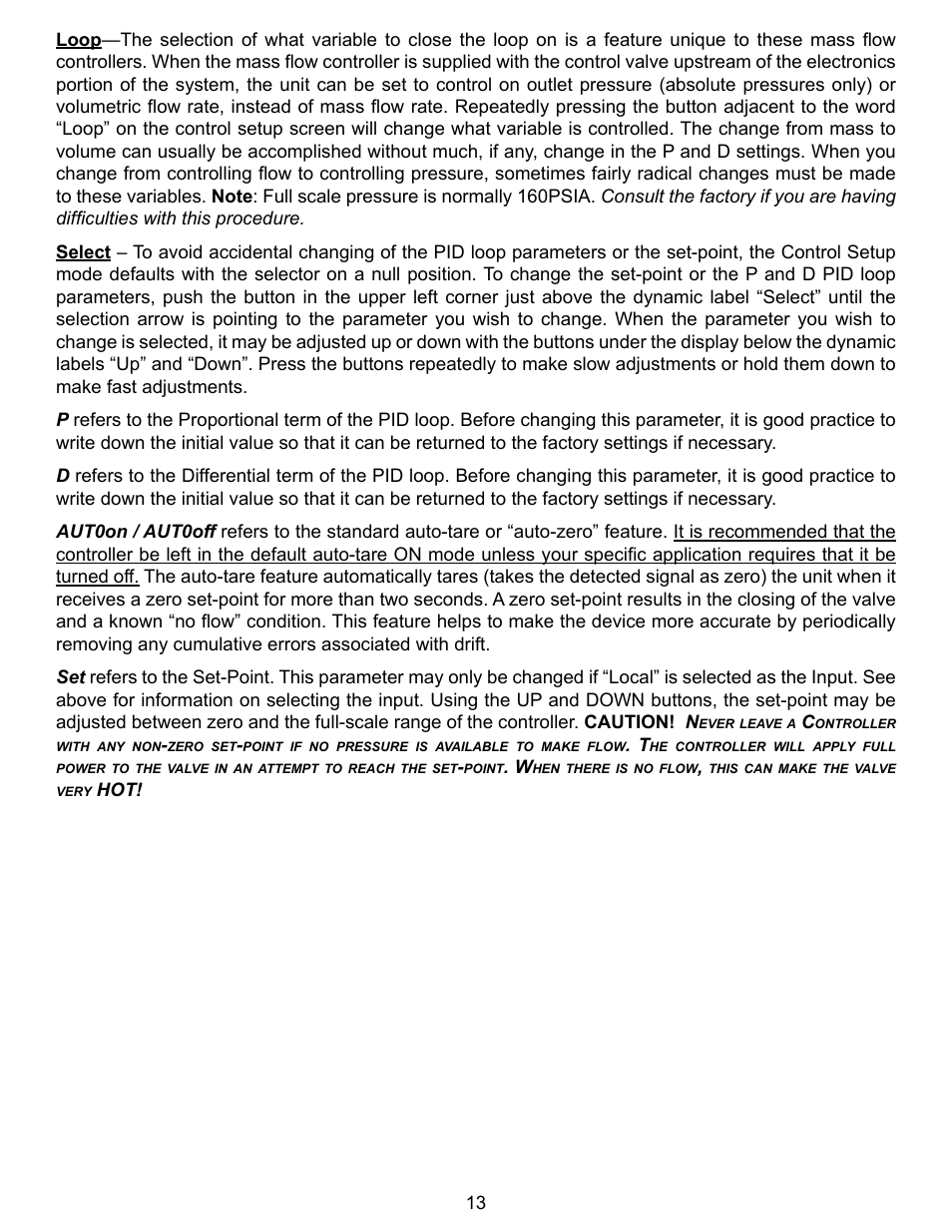 Alicat VC Series Volumetric Flow Controller User Manual | Page 13 / 50