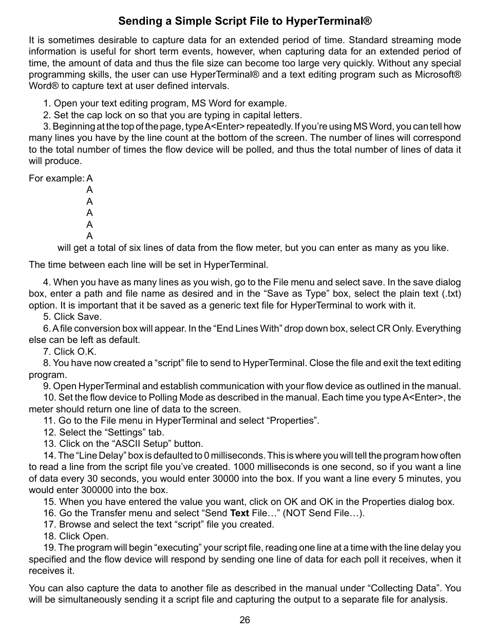 Alicat VC Series Volumetric Flow Controller User Manual | Page 26 / 50