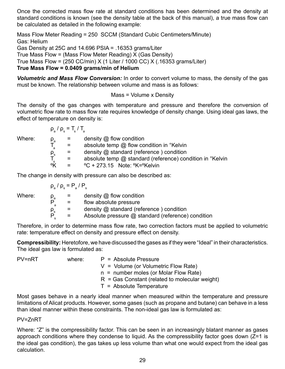 Alicat VC Series Volumetric Flow Controller User Manual | Page 29 / 50