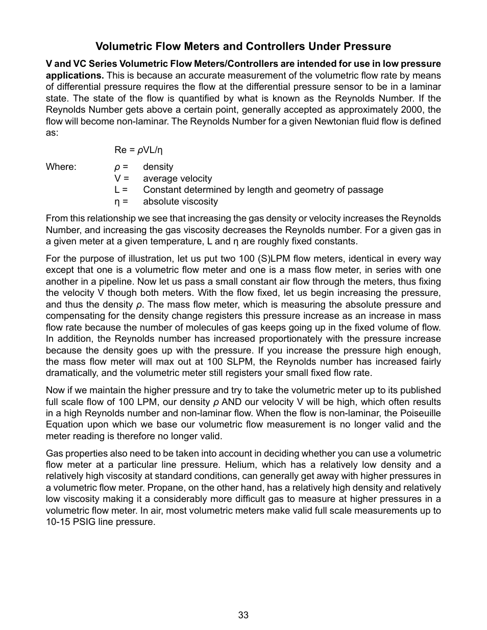 Alicat VC Series Volumetric Flow Controller User Manual | Page 33 / 50