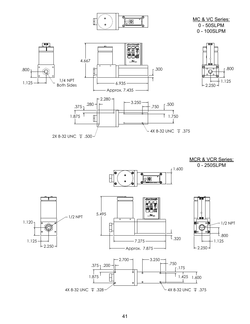 Alicat scientific, inc | Alicat VC Series Volumetric Flow Controller User Manual | Page 41 / 50