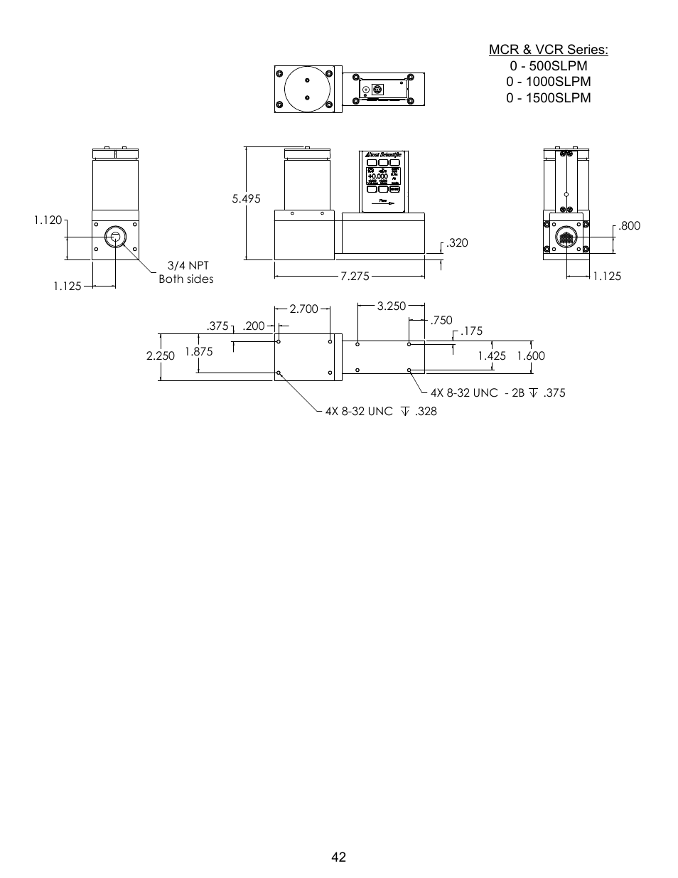 Alicat VC Series Volumetric Flow Controller User Manual | Page 42 / 50
