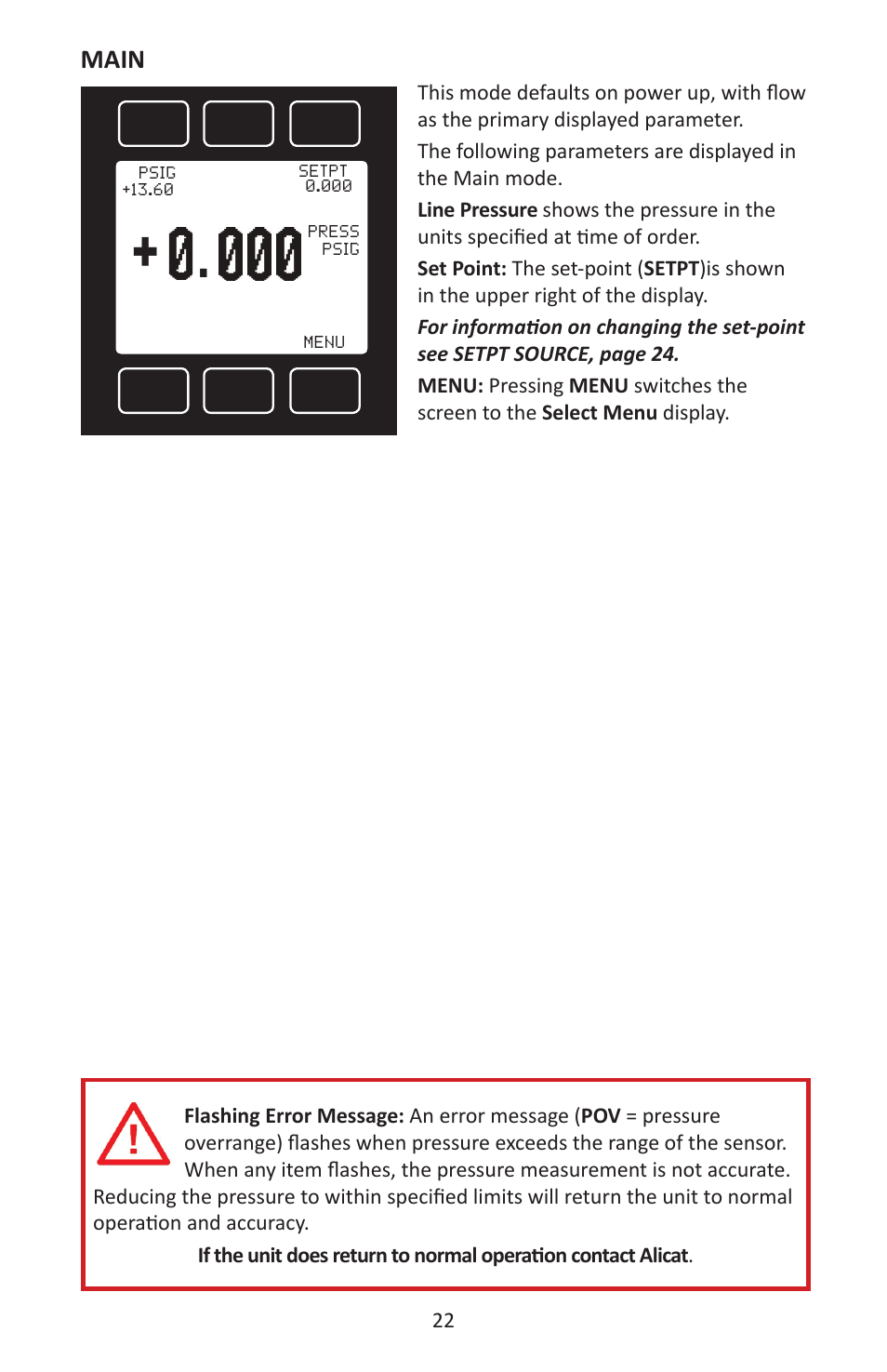 Alicat P Series Pressure Gauge User Manual | Page 22 / 88