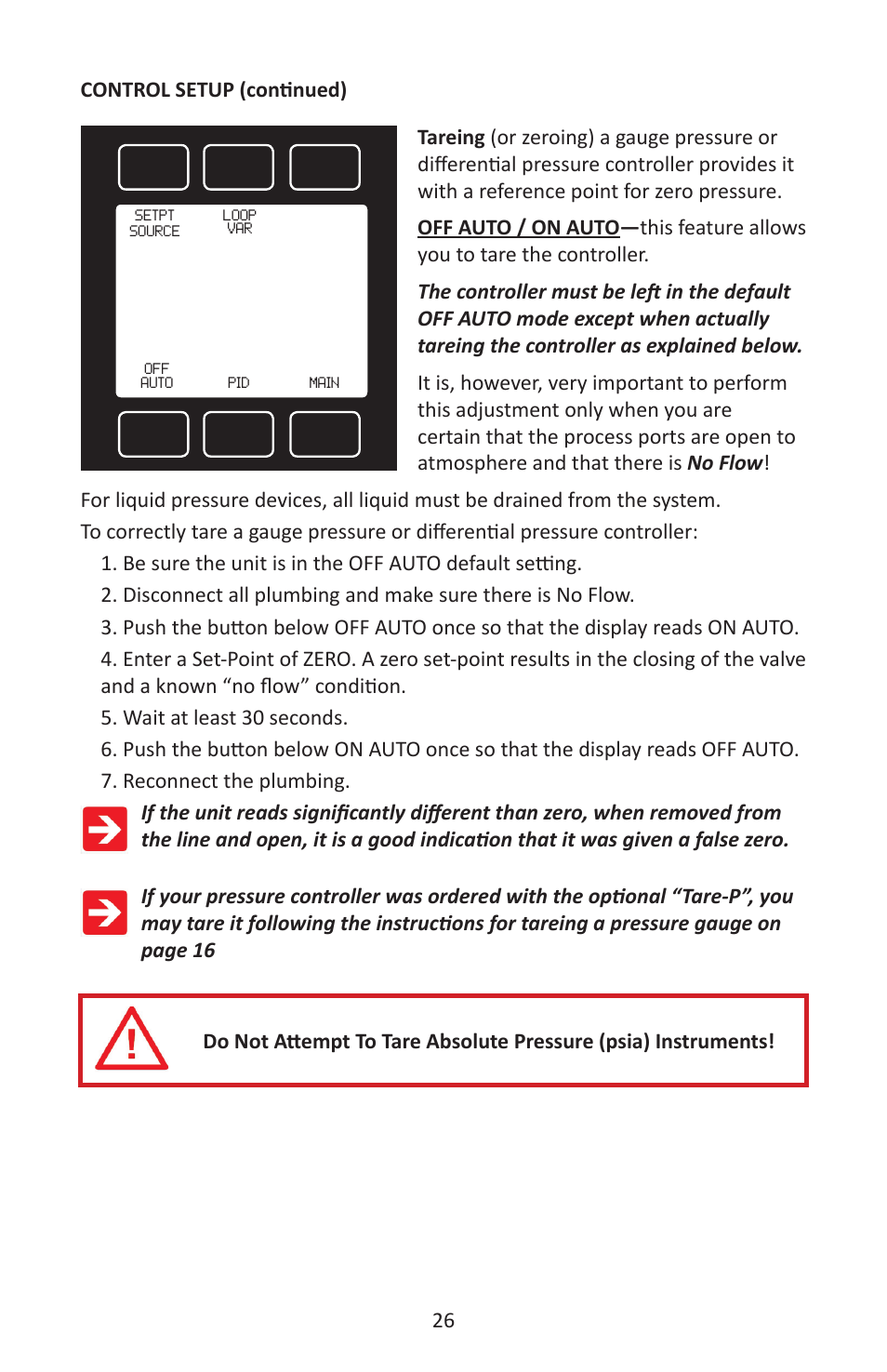 Alicat P Series Pressure Gauge User Manual | Page 26 / 88