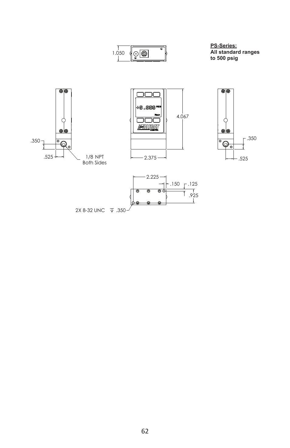 Alicat P Series Pressure Gauge User Manual | Page 62 / 88