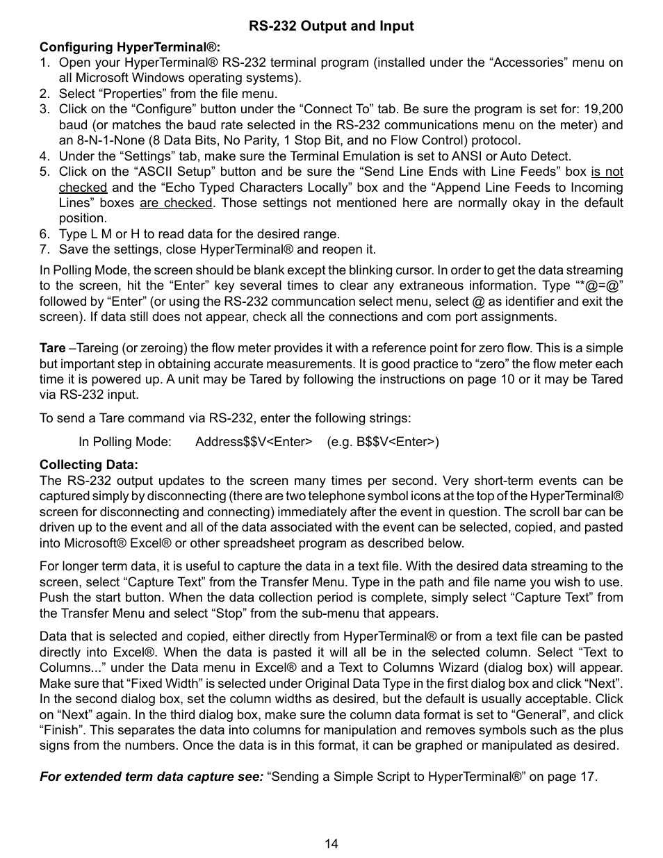 Alicat PCU Portable Calibration Unit User Manual | Page 14 / 27