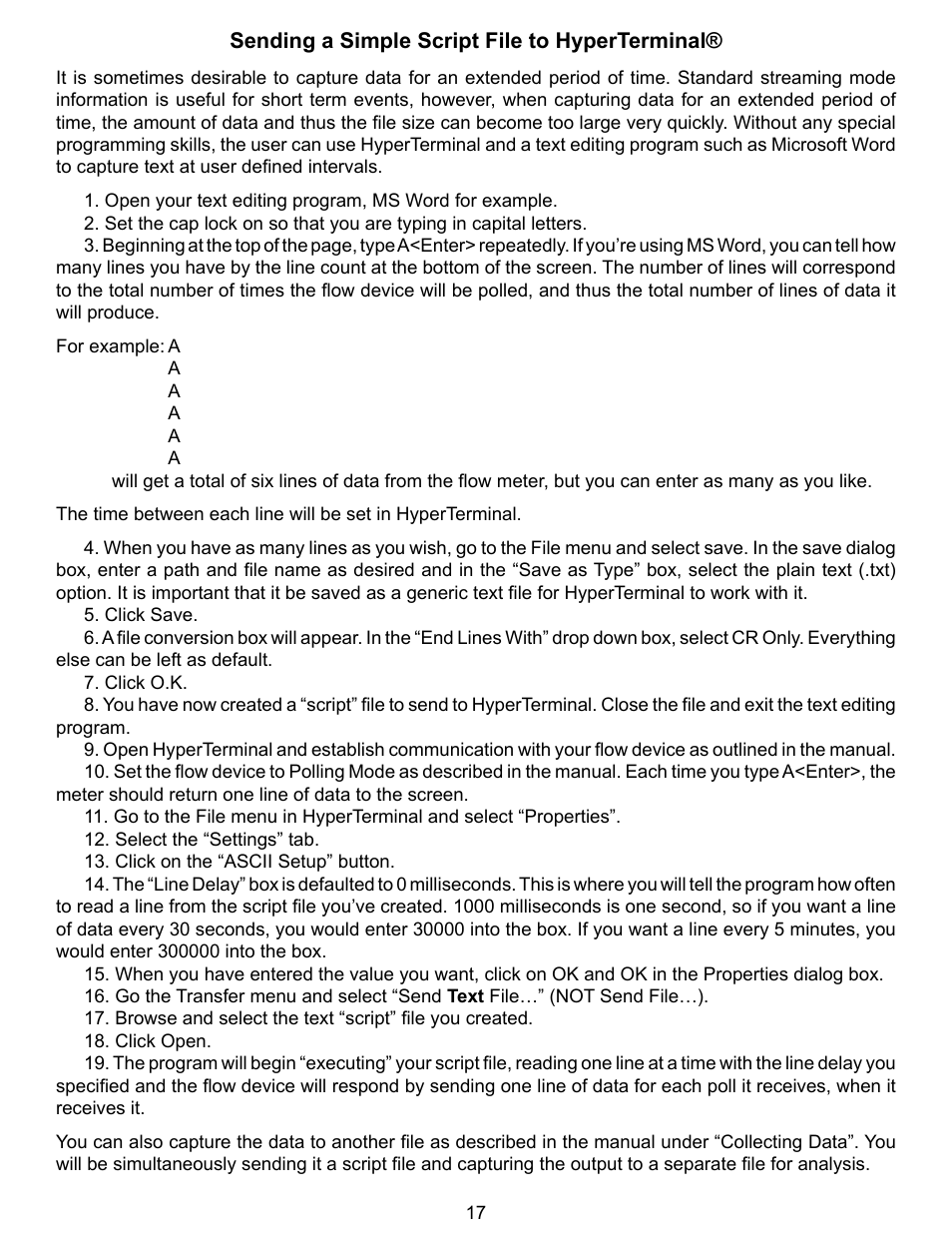 Alicat PCU Portable Calibration Unit User Manual | Page 17 / 27