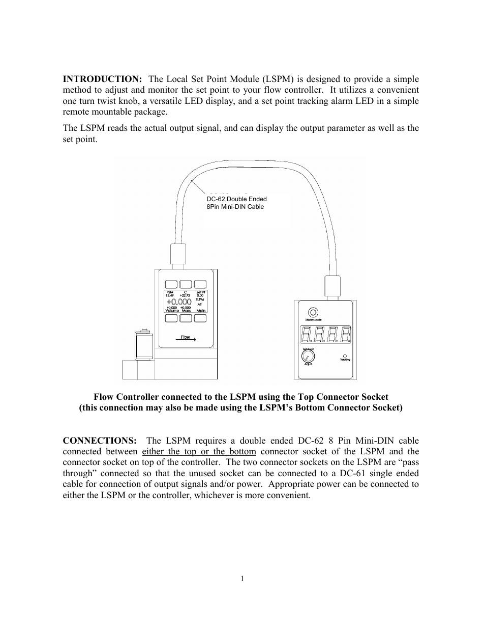 Alicat Local SetPoint Module User Manual | Page 3 / 8