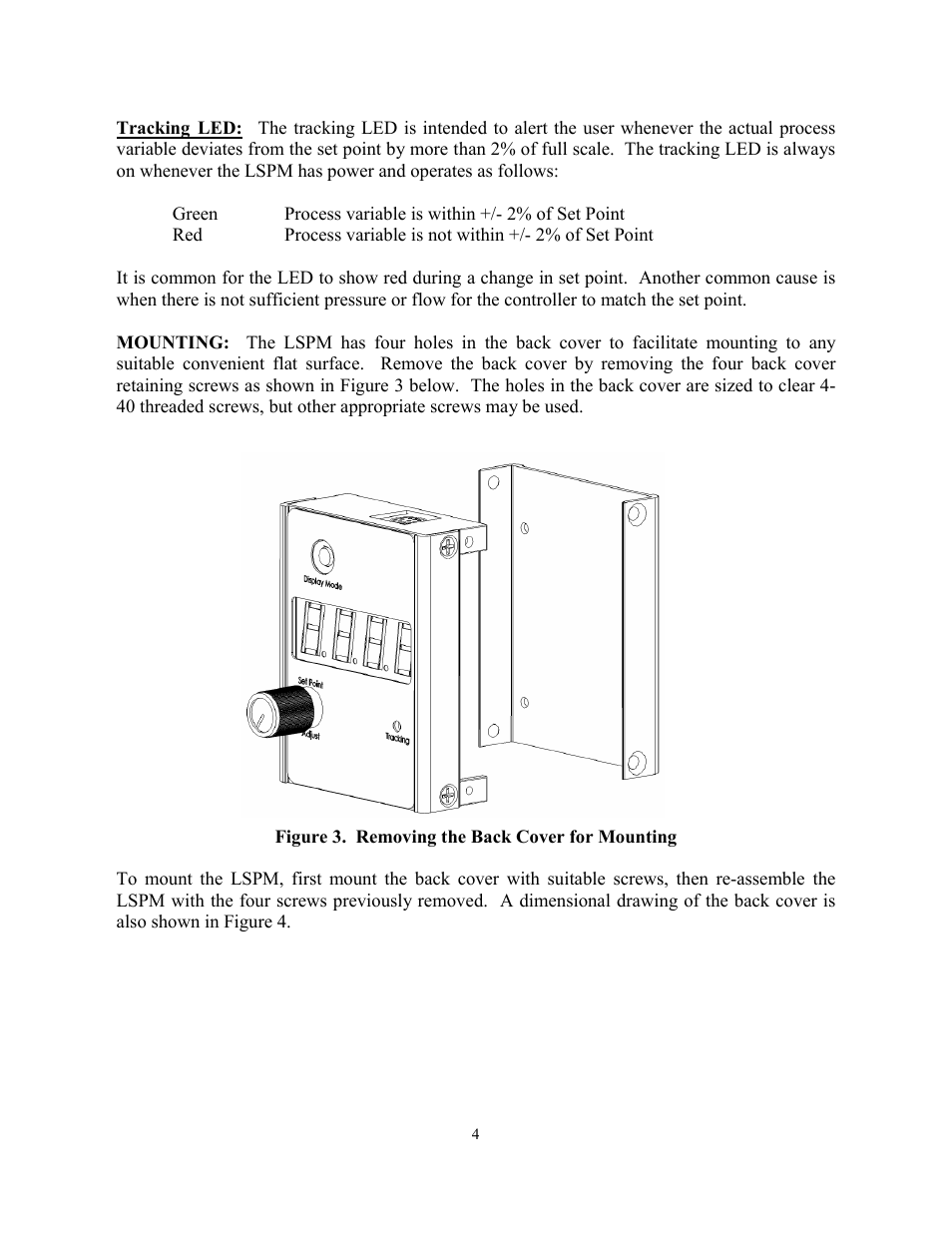 Alicat Local SetPoint Module User Manual | Page 6 / 8