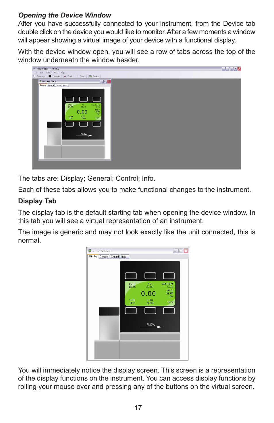 Alicat Flow Vision SC User Manual | Page 17 / 40