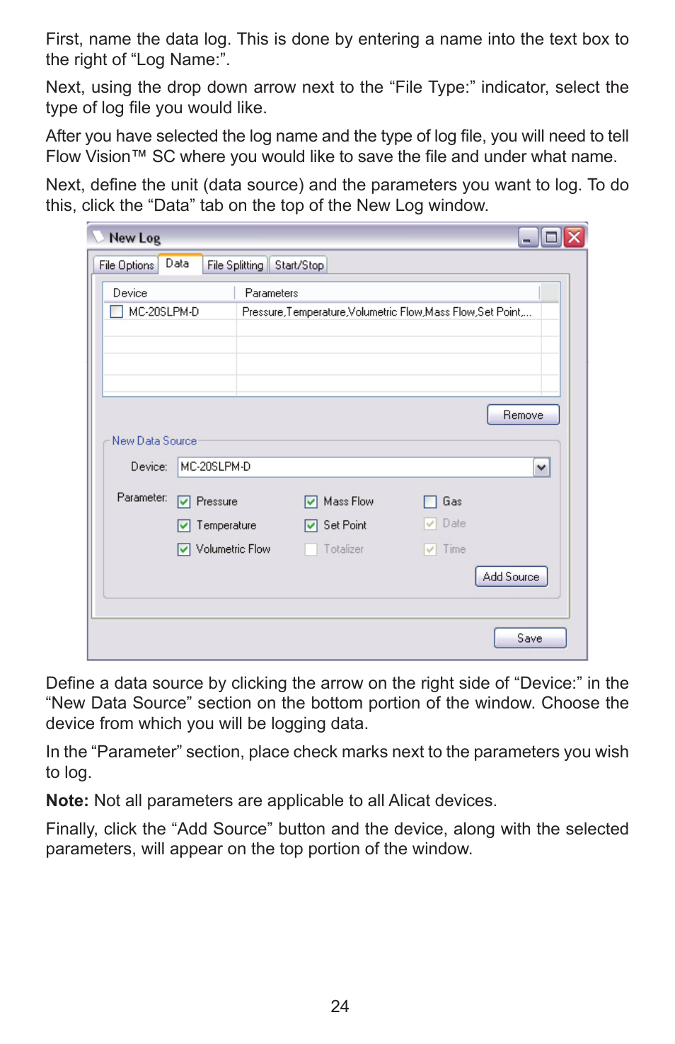 Alicat Flow Vision SC User Manual | Page 24 / 40