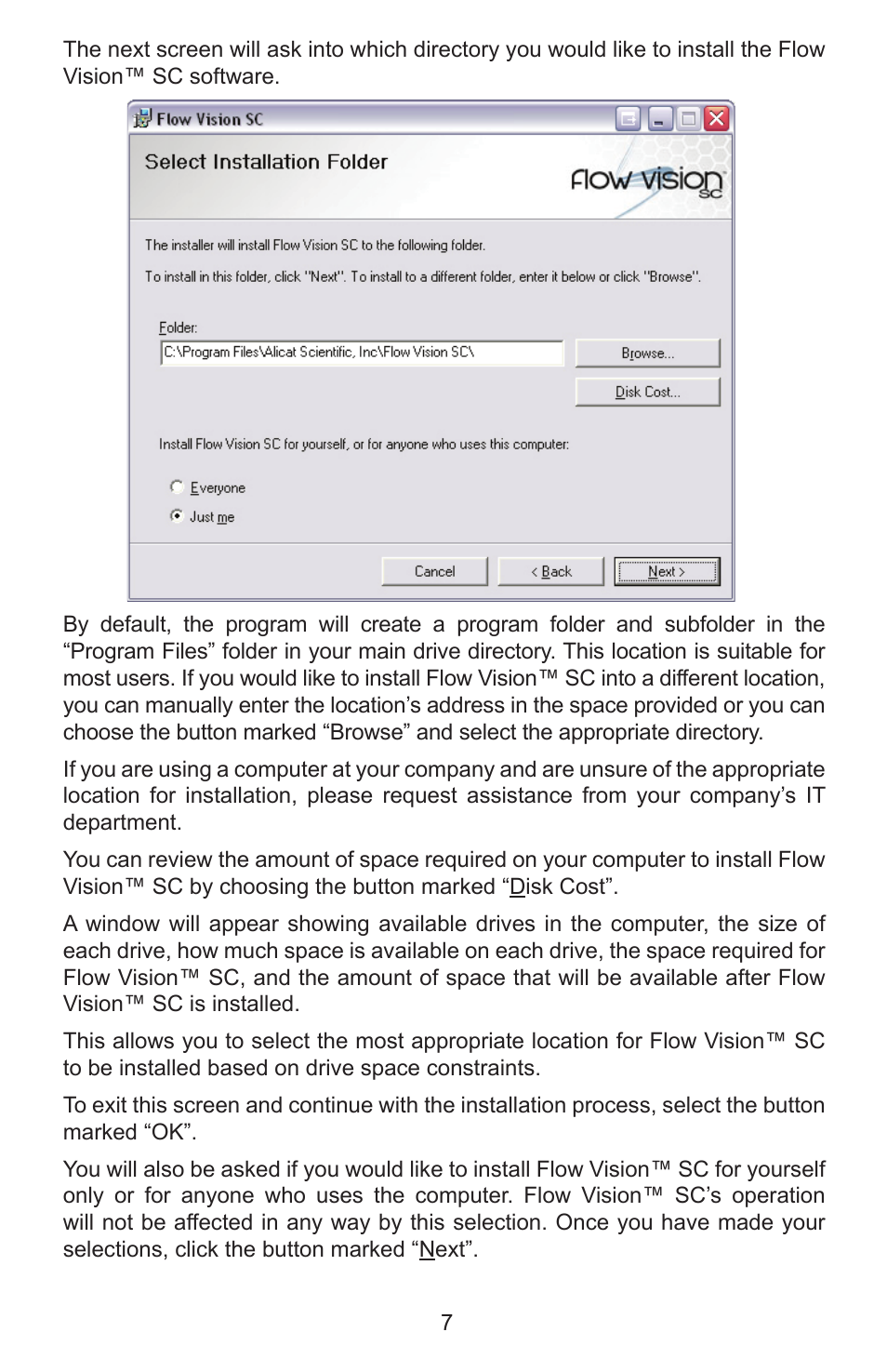 Alicat Flow Vision SC User Manual | Page 7 / 40