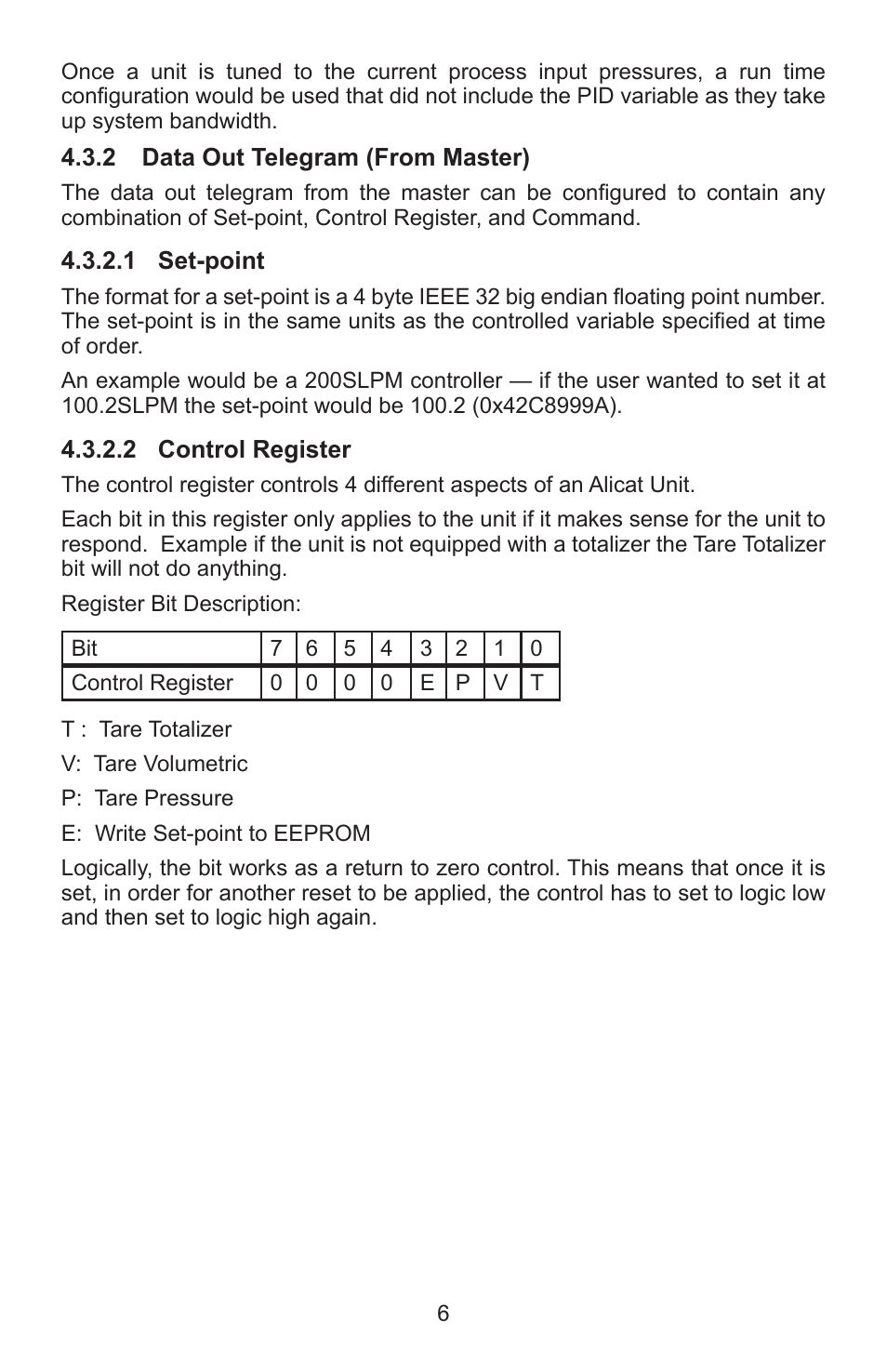 Alicat PROFIBUS User Manual | Page 6 / 12