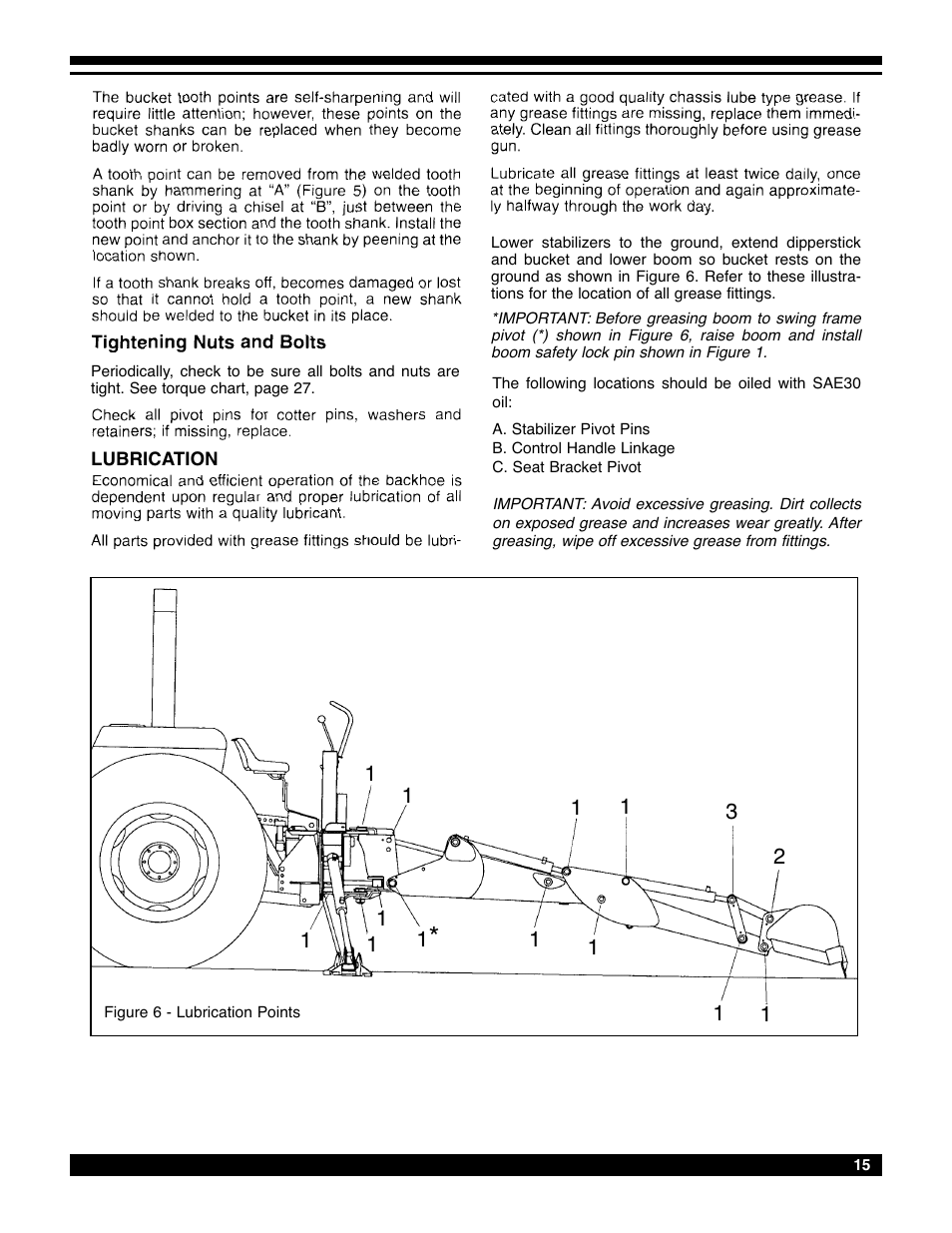 Amerequip 8600 Backhoe User Manual | Page 14 / 55