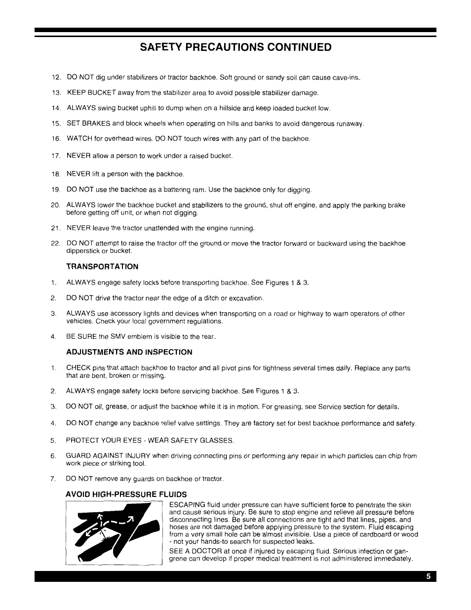 Amerequip 8600 Backhoe User Manual | Page 4 / 55