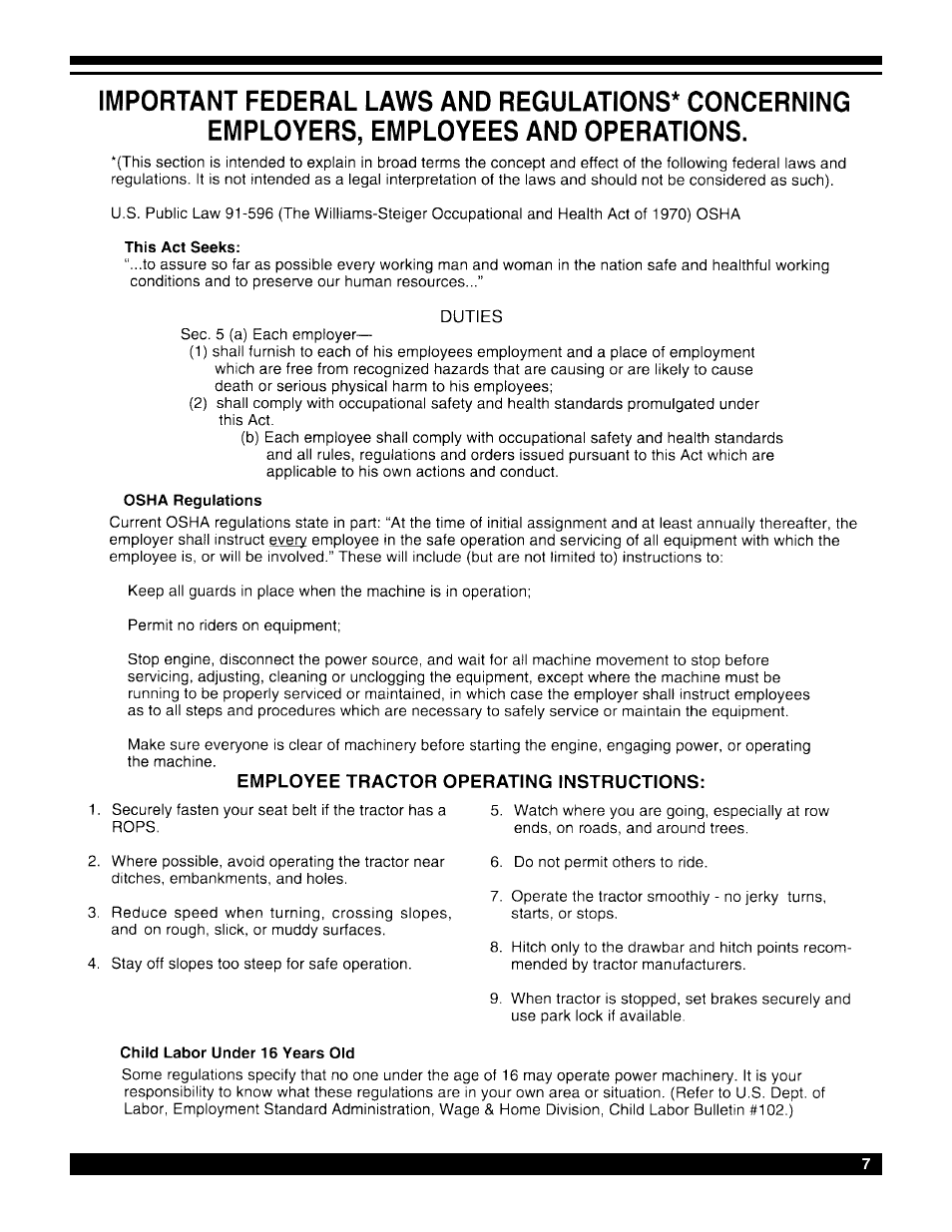 Amerequip 8600 Backhoe User Manual | Page 6 / 55