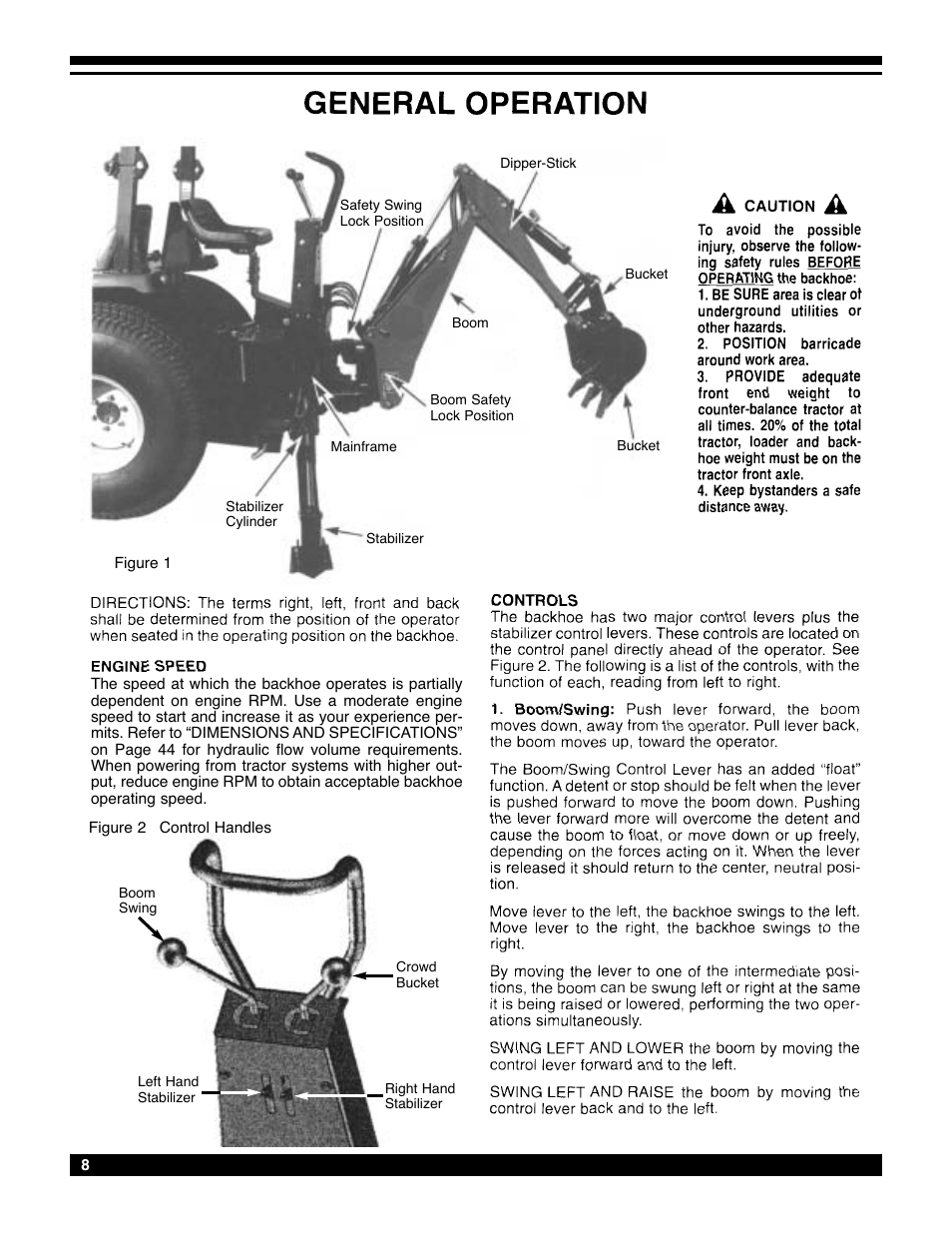 Amerequip 8600 Backhoe User Manual | Page 7 / 55